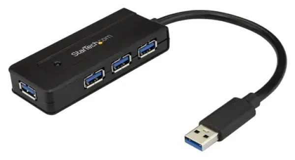 StarTech USB 3.0 HUB 4 porty černá / USB-A / 5 Gbps / nabíjecí port (ST4300MINI)