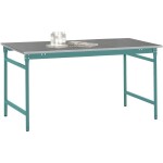 Manuflex LD1113.6011 ESD ESD pracovní stůl UNIDESK s kaučuk deska, rezedově zelená RAL 6011, Šxhxv = 2000 x 800 x 720-73