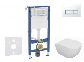 GEBERIT - Duofix Set předstěnové instalace, klozetu Oudee a sedátka softclose, tlačítko Delta50, alpská bílá SANI11CA3130B