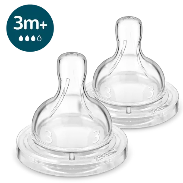 Philips SCY763/02 Avent / Náhradní savička / Anti-colic / Střední průtok / 2 ks