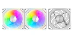 DarkFlash Gauss G24 3v1 bílá / Ventilátor / 120 mm / ARGB / 800-2000 RPM / 33,55 dBA (Gauss G24 3IN1 White)