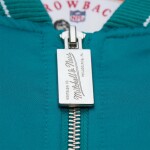 Mitchell & Ness Pánská bunda Miami Dolphins NFL Throw it Back Heavyweight Satin Velikost: 2XL