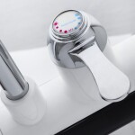Erga Hiteo, LCD elektrický průtokový okamžitý ohřívač vody 3600W, chromová-bílá, ERG-YKA-BZ.HITEO