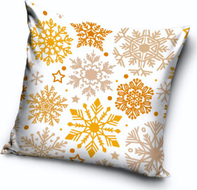 Povlak na polštářek Mrazivé Vločky Bílý