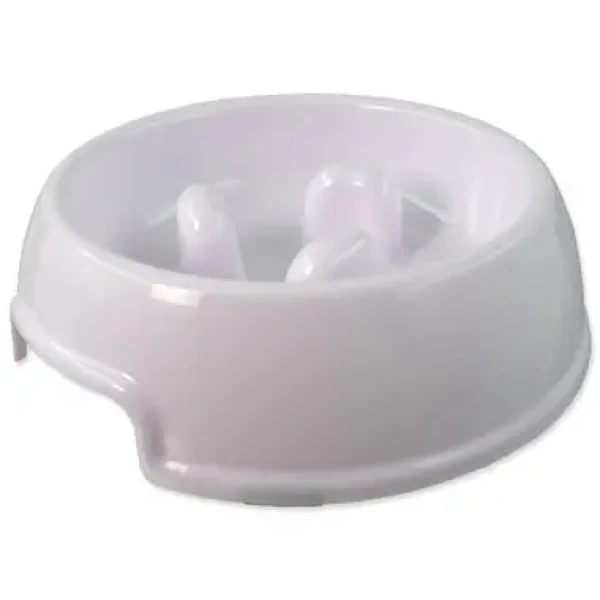 Dog Fantasy Miska proti hltání bílá 22x22x6cm (454-808282)