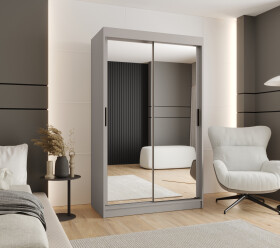 Šatní skříň Abi Rubino T3 Rozměry: 120 cm, Barva korpusu + barva dveří: Kašmír