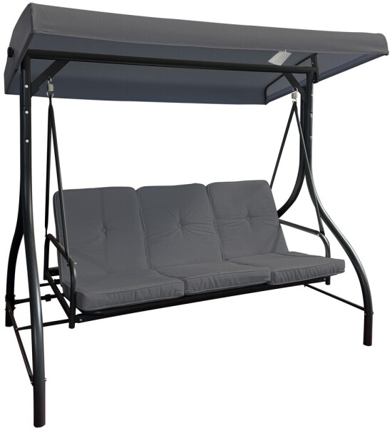 Rojaplast PARIS zahradní houpačka kovová - šedá