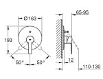 GROHE - Lineare Vanová baterie pod omítku, supersteel 19297DC1