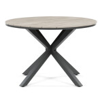 Zahradní stůl 110x110cm, hliník, polywood, šedá, AZT-S1430 GREY