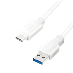 LogiLink kabel USB-A - USB-C bílá / Kabel / USB 3.2 Gen1 / 5 Gbit/s / 1,5 m (CU0175)