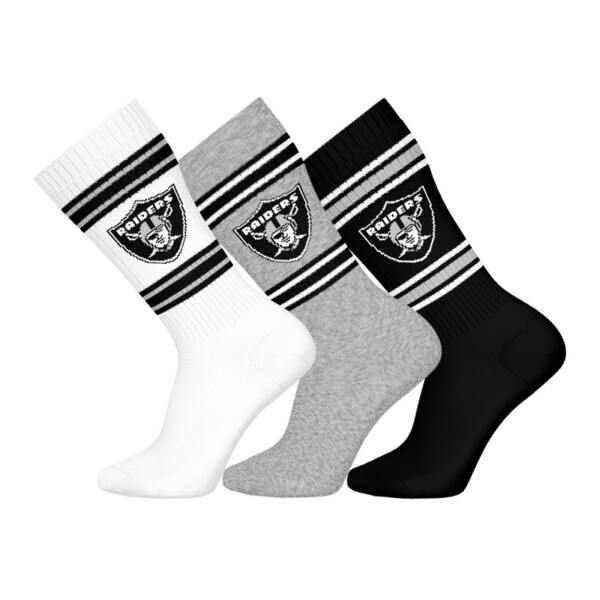 Pánské ponožky Las Vegas Raiders NFL Team Set Crew (3 páry) Velikost: 39–42