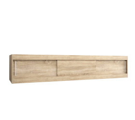 Nástavec na skříň Abi Barva korpusu: Dub Sonoma, Rozměry: 250 cm, Dveře: Dub sonoma