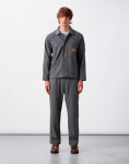 Service Works Flannel FOH Jacket Charcoal XL