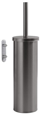 Gedy - FLIP WC štětka závěsná, systém Lift&Clean, gun metal 52330381