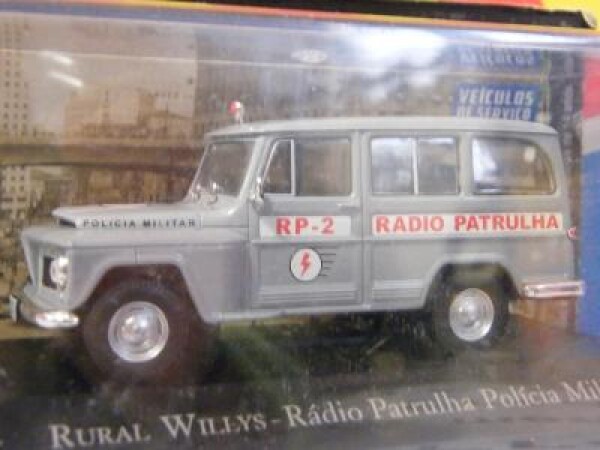 2/23 - MIX CARS - RURAL WILLYS Rádio Patrulha Polícia - ALTAYA 1:43