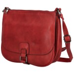 Trendy dámská koženková crossbody kabelka Gertha, červená