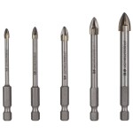 Vrtáky do skla sestava Ø 4 - 10 mm, STALCO PERFECT