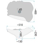 REA - Keramické umyvadlo na desku HM-17 Handmade ART REA-U6327