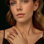 Stříbrný prsten Ailana MOISSANITE + CERTIFIKÁT, nastavitelná Stříbrná