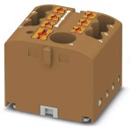Phoenix Contact 3273340 blok rozvaděče 25.2 mm pružinová svorka hnědá 10 ks