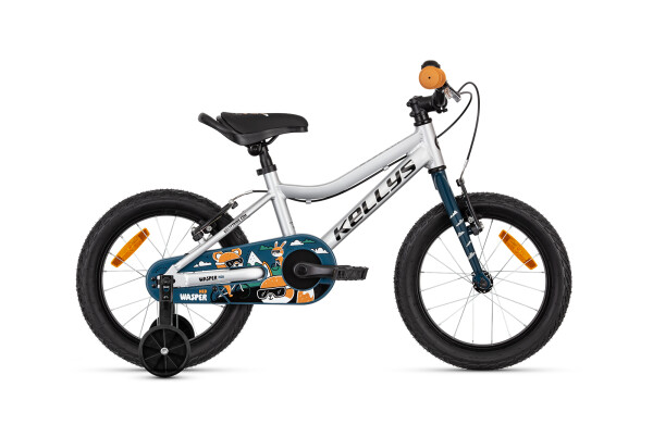 Dětské kolo KELLYS Wasper Neo Silver, pneu 16"