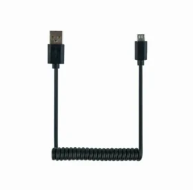 Gembird Micro USB kroucený kabel 1.8 m / USB-A (M) - Micro USB (M) / černá (CC-MUSB2C-AMBM-6)