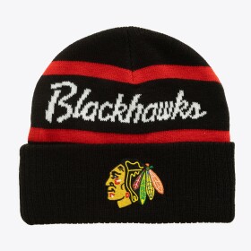 Mitchell & Ness Pánská zimní čepice Chicago Blackhawks NHL Head Coach Knit