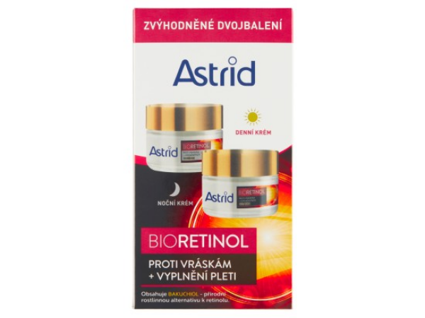 Astrid Bioretinol denní a noční krém proti vráskám 2 x 50ml