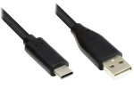Good Connections USB-A - USB-C černá / USB kabel / USB 2.0 / 2 m / 480 Mbit/s (GC-M0118)