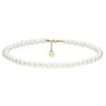 Perlový choker náhrdelník Antonella Gold - chirurgická ocel, perla, Zlatá 36 cm + 5 cm (prodloužení)