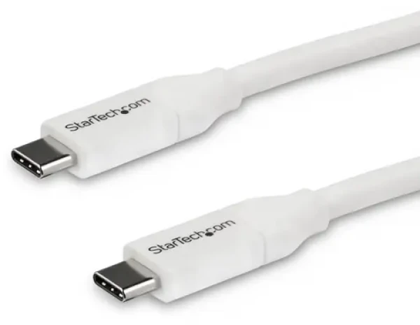 StarTech bílá / Napájecí kabel USB-C / PD / 5A / 4 m (USB2C5C4MW)