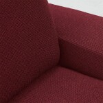 Super strečové potahy HARMONIA bordó sedačka s otomanem vlevo (š. 210 - 320 cm)