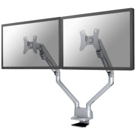 Neomounts FPMA-D750DSILVER 2násobný držák na stůl pro monitor 25,4 cm (10) - 81,3 cm (32) šedá nakláněcí, otočný, naklápěcí