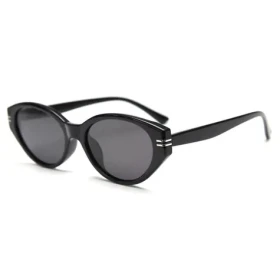 VeyRey Dámské cat-eye polarizační sluneční brýle Hupi černá obruba černá skla (8596545422510)