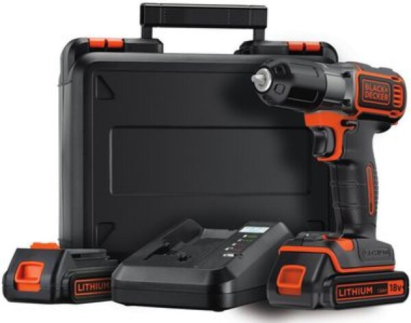 BlackDecker ASD18KB / Aku vrtačka Autosense / 18 V / 2x 1.5 Ah (ASD18KB)