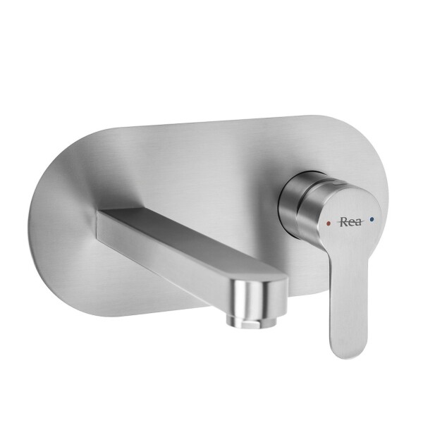 REA - Podomítková umyvadlová baterie Arcos Brush Nickel REA-B6973