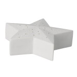 Räder Vánoční porcelánová LED dekorace Star, bílá barva, porcelán