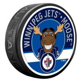 Mustang Puk Winnipeg Jets NHL Moose Mascot Textured