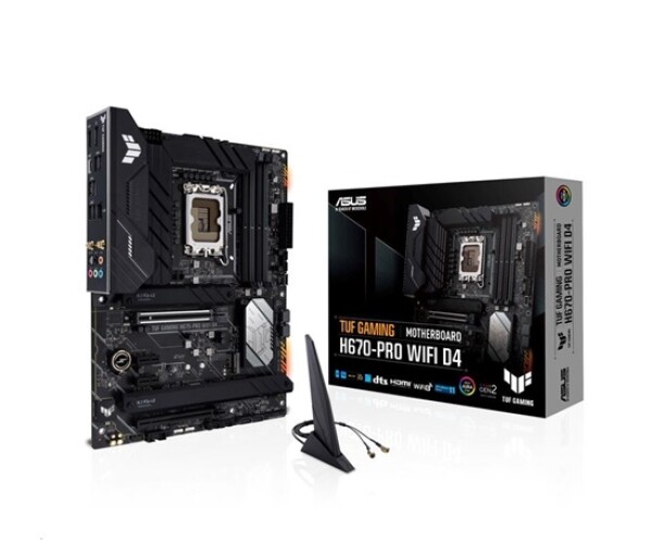 ASUS MB Sc LGA1700 TUF GAMING H670-PRO WIFI DDR4, Intel H670, 4xDDR4, 1xDP, 1xHDMI, WI-FI EDF_431620