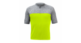 Pánský dres Sensor Cyklo Motion celozip neon yellow/šedá XL