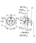 GROHE - Eurosmart Cosmopolitan Vanová baterie pod omítku, chrom 32879000