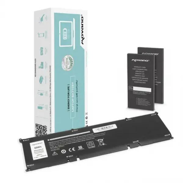 Baterie 69KF2 pro Dell Alienware M15/M17 / Baterie pro notebook / Precision 5550, XPS 9500/9510 / 6000 mAh / 69 Wh (BT/DE-9500)