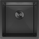MEXEN - Trixo ocelový dřez 1-bowl 440 x 440 mm, černá 6413441000-70
