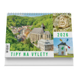 Stolní kalendář Tipy na výlety 2026
