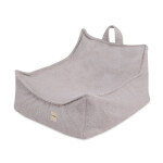 PLUSH NEST PLUSH NEST Dětské čtvercové křesílko Puffy 77 × 67 × 50 cm Beránek šedé