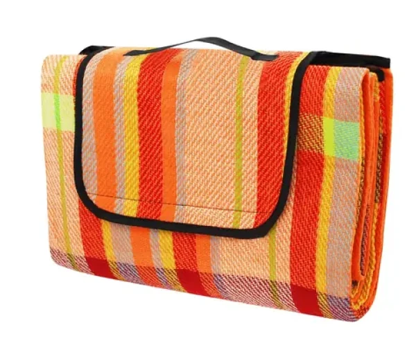 CALTER ONE Pikniková deka 150 x 130 cm, oranž pruh