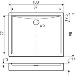 KERRA - Vanička univerzální 100x90 VICTOR 14 cm 5907548113252