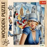 TREFL Dřevěné puzzle Art: Catherine Abel - Léto ve městě