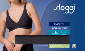 Dámská podprsenka Basic+ Soft Bra - BLACK - černá 0004 - SLOGGI BLACK 70B