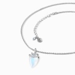 Royal Fashion stříbrný náhrdelník GU-DR23099N-SILVER-MOONSTONE-TOPAZ